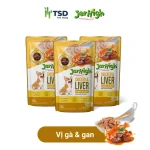 pate cho chó JerHigh vị gà và gan – bổ sung sắt, vitamin nhóm B, giúp tăng đề kháng