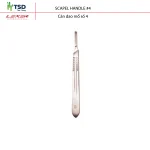 Cán dao mổ số 4, tay cầm thép không gỉ cho phẫu thuật động vật
