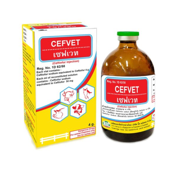 cefvet chứa kháng sinh ceftiofur 4g