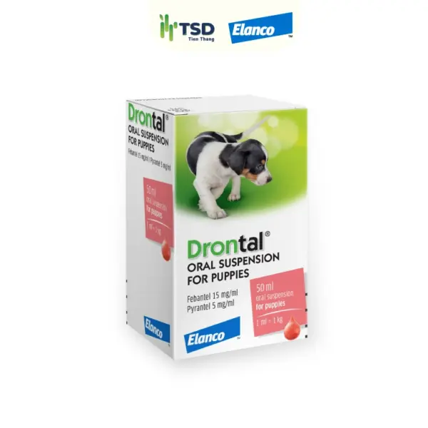 Hỗn dịch tẩy giun Drontal Oral Suspension for Puppies 50ml