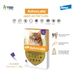 Hộp nhỏ gáy Advocate 0.8ml cho mèo 4-8kg