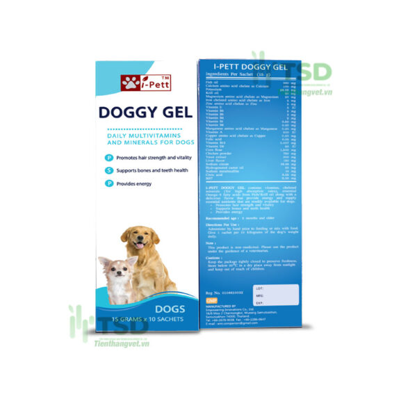 i pett doggy gel cung cấp omega 3 vi khoáng thiết yếu cho chó