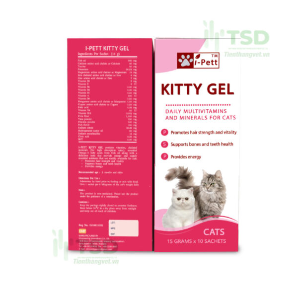 i pett kitty gel cung cấp omega 3 vi khoáng thiết yếu cho mèo