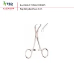 Kẹp săng Backhaus 9cm – cố định khăn mổ trong phẫu thuật