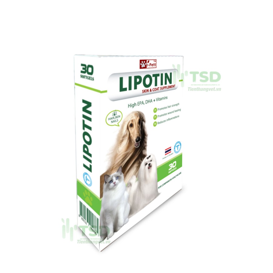 lipotin chăm sóc chuyên sâu cho da lông danh cho chó