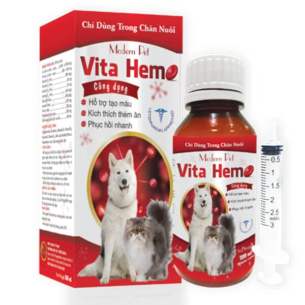modern pet vita hemo hỗ trợ tạo máu cho chó mèo