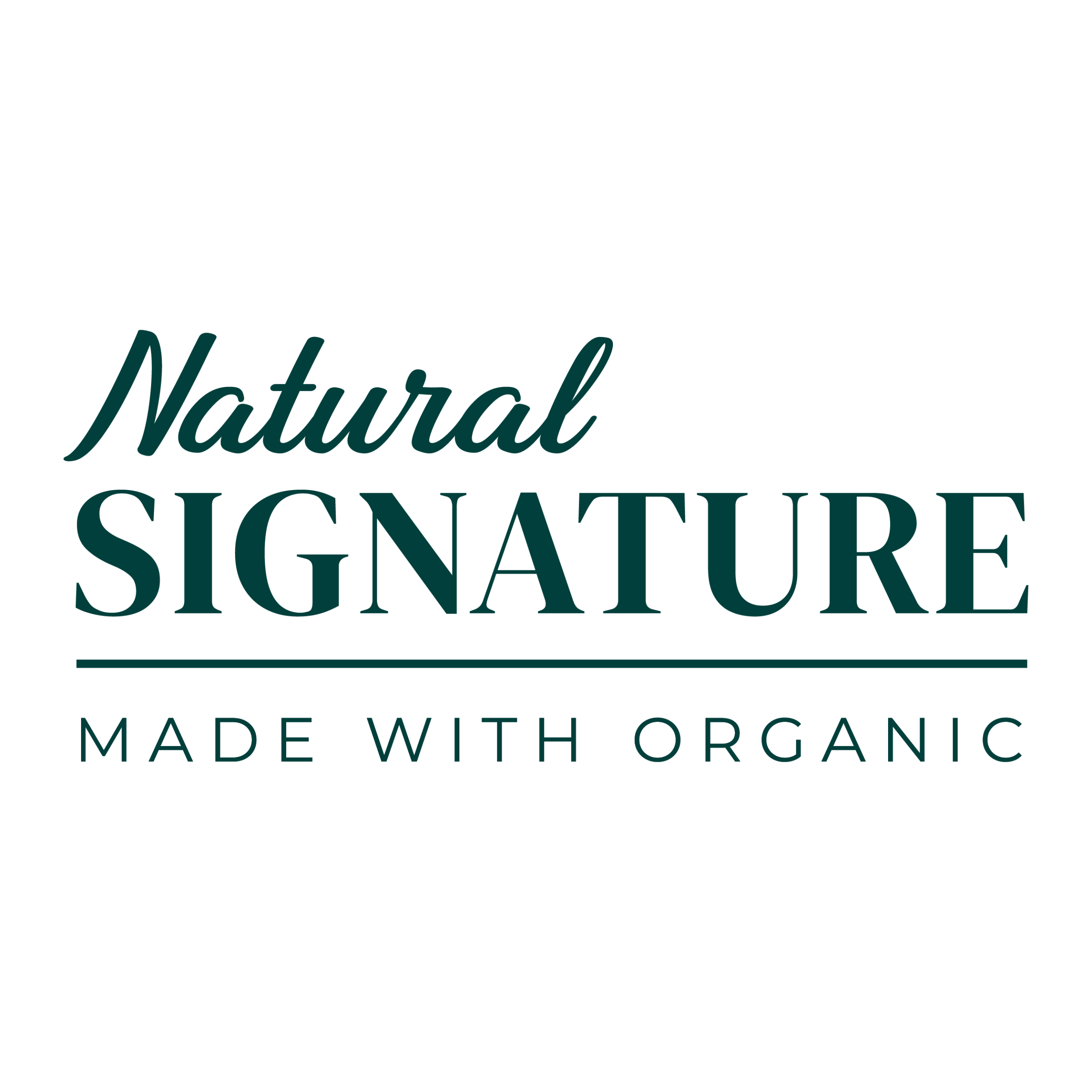 Natural signature logo