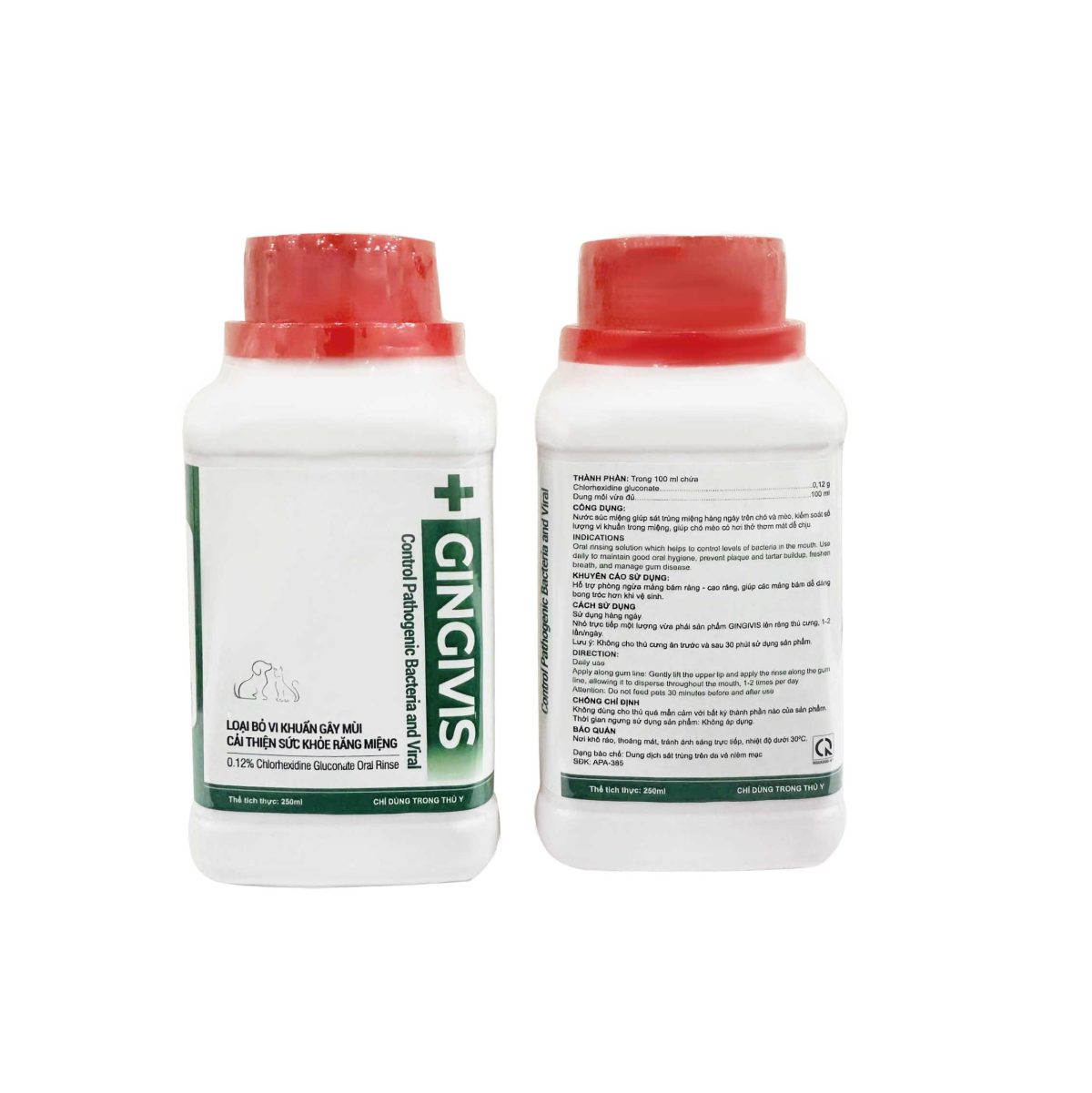 Gingivis – Nước súc miệng thú y loại bỏ vi khuẩn, cải thiện sức khỏe răng miệng cho chó mèo - Ảnh 2