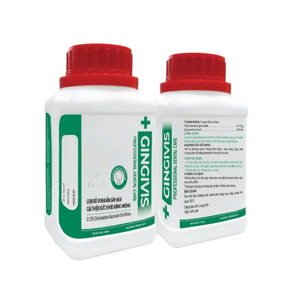 Gingivis – dung dịch vệ sinh răng miệng cho chó mèo 250ml