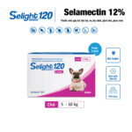 selight 120 (selamectin 12%) nhỏ gáy trị kí sinh trùng cho chó mèo