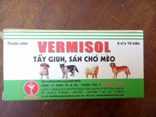 thuốc tẩy giun cho chó vermisol