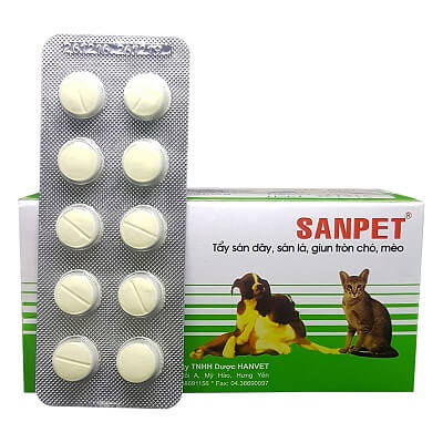 thuốc tẩy giun cho mèo hanvet sanpet