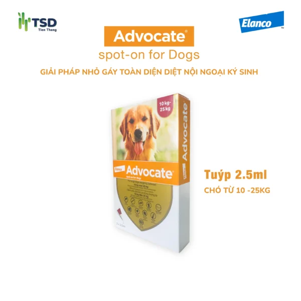 Thuốc nhỏ gáy Advocate cho chó 10-25kg trị ghẻ