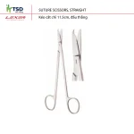 Kéo cắt chỉ phẫu thuật đầu thẳng 11.5cm chuyên cho thú y
