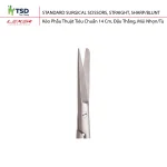 Kéo phẫu thuật tiêu chuẩn đầu thẳng, mũi nhọn/tù dùng cho thao tác chính xác