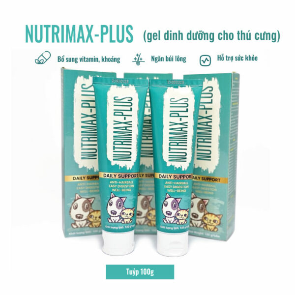 nutrimax plus | gel dinh dưỡng bổ sung vitamin, khoáng dành cho chó mèo