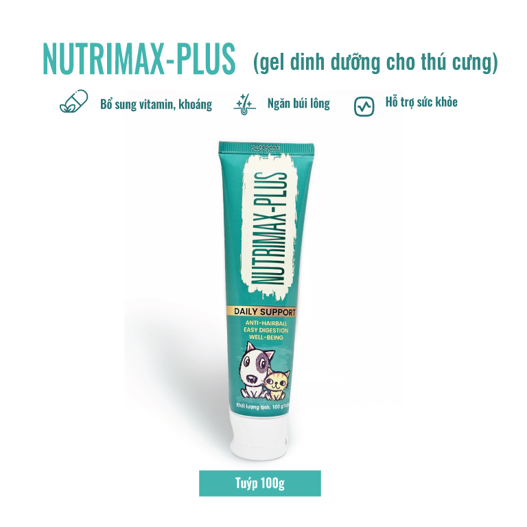 nutrimax plus | gel dinh dưỡng bổ sung vitamin, khoáng dành cho chó mèo