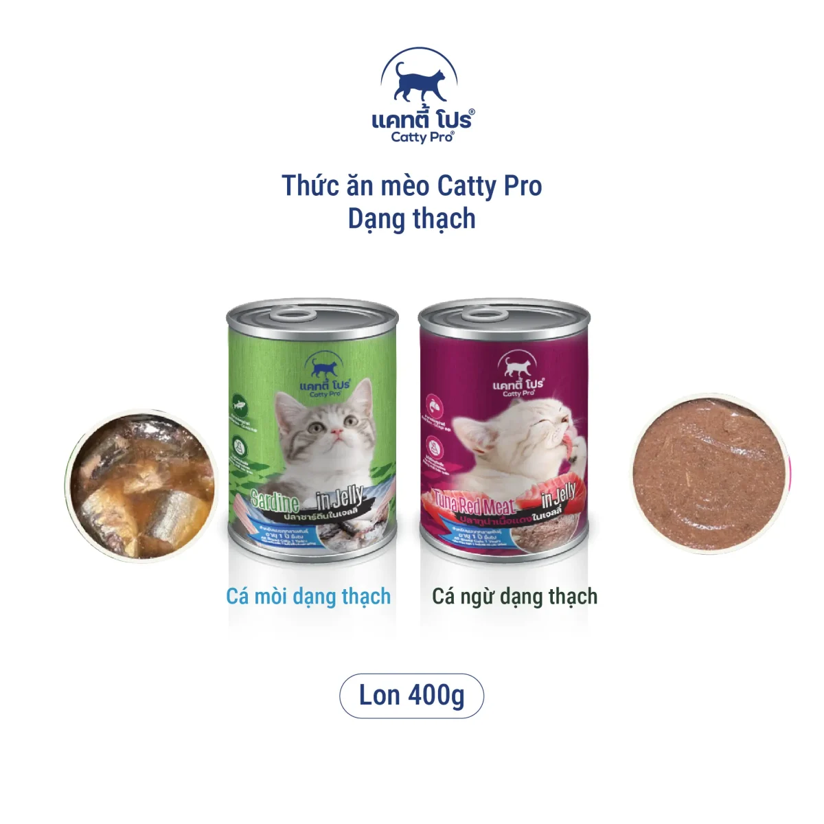Thức ăn mèo Catty Pro dạng sốt