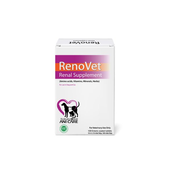 Viên bổ thận cho chó mèo RenoVet hộp 100 viên – nhập khẩu Thái Lan